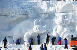 [포토뉴스] 화천산천어축제 막바지 준비