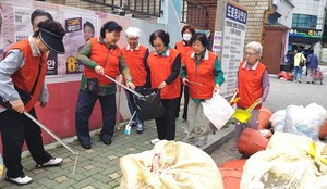 대한노인회 인천 미추홀구지회, 엑슬루타워A경로당 자원봉사대 활동